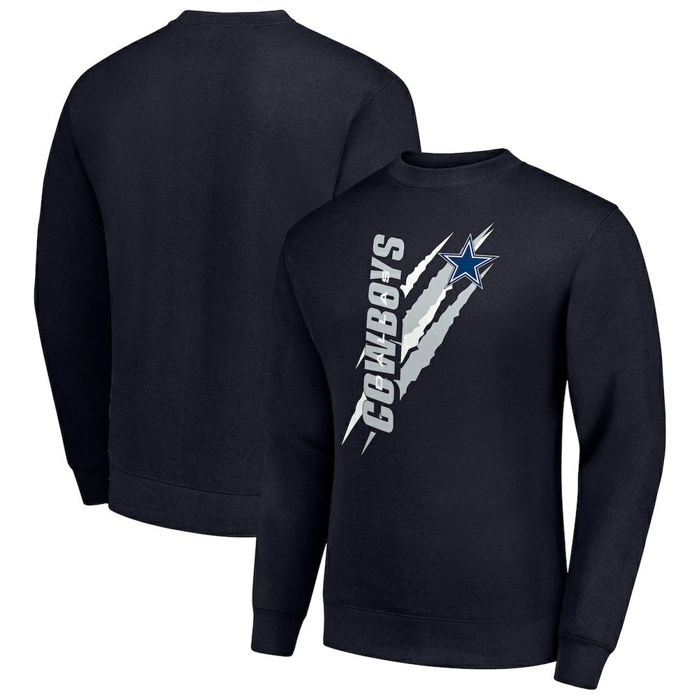 Dallas Cowboys Starter Color Scratch Team Graphic Fleece Pullover Sweatshirt | NFL US