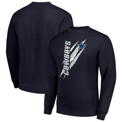 Dallas Cowboys Starter Color Scratch Team Graphic Fleece Pullover Sweatshirt | NFL US