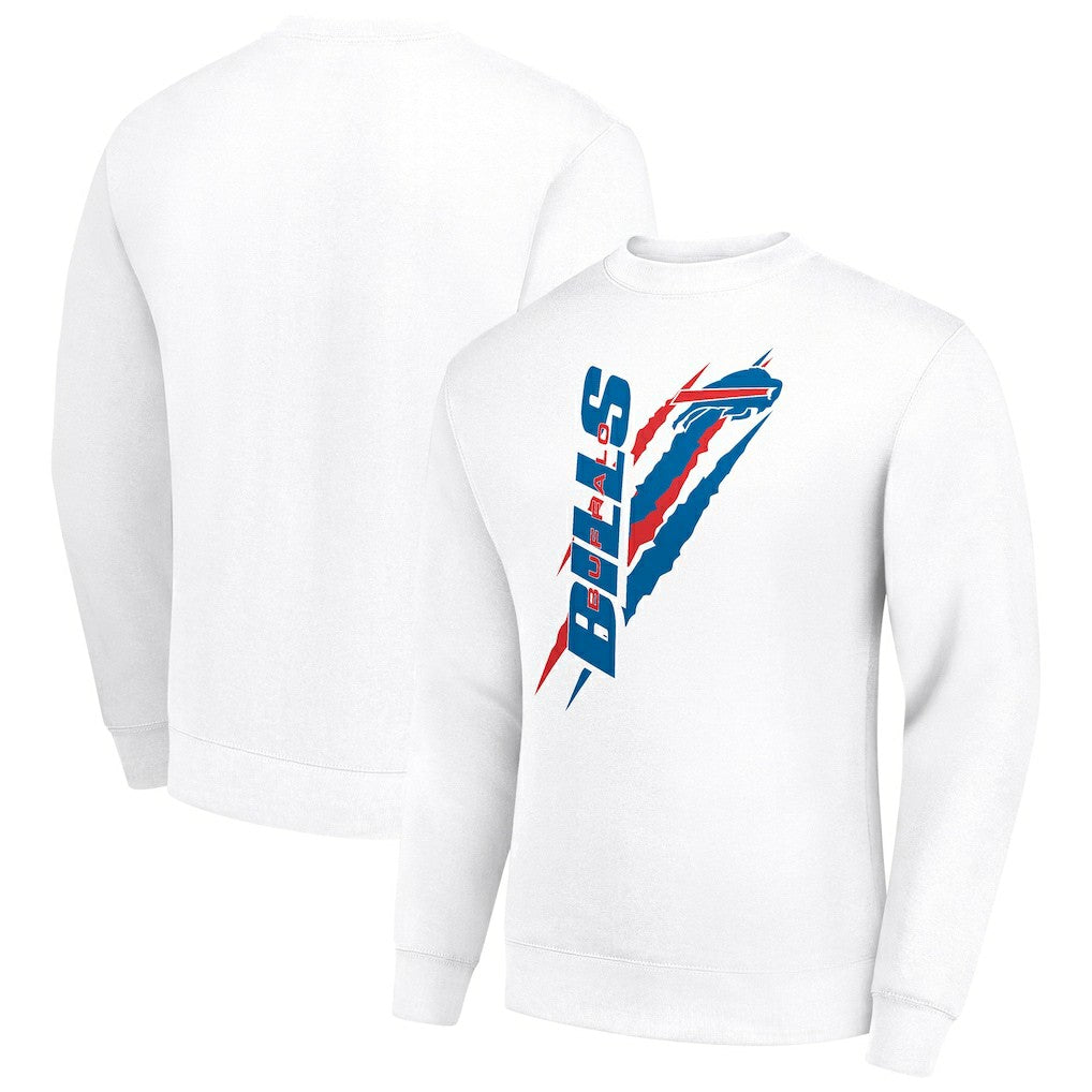 Buffalo Bills Starter Color Scratch Team Graphic Fleece Pullover Sweatshirt | NFL Sale