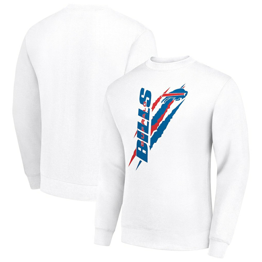 Buffalo Bills Starter Color Scratch Team Graphic Fleece Pullover Sweatshirt | NFL Sale
