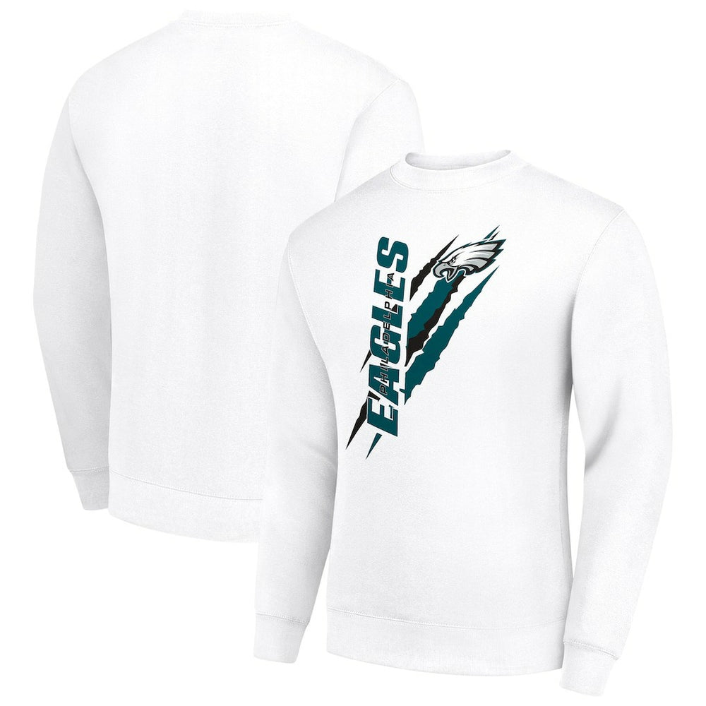 Philadelphia Eagles Starter Color Scratch Team Graphic Fleece Pullover Sweatshirt | NFL Discount