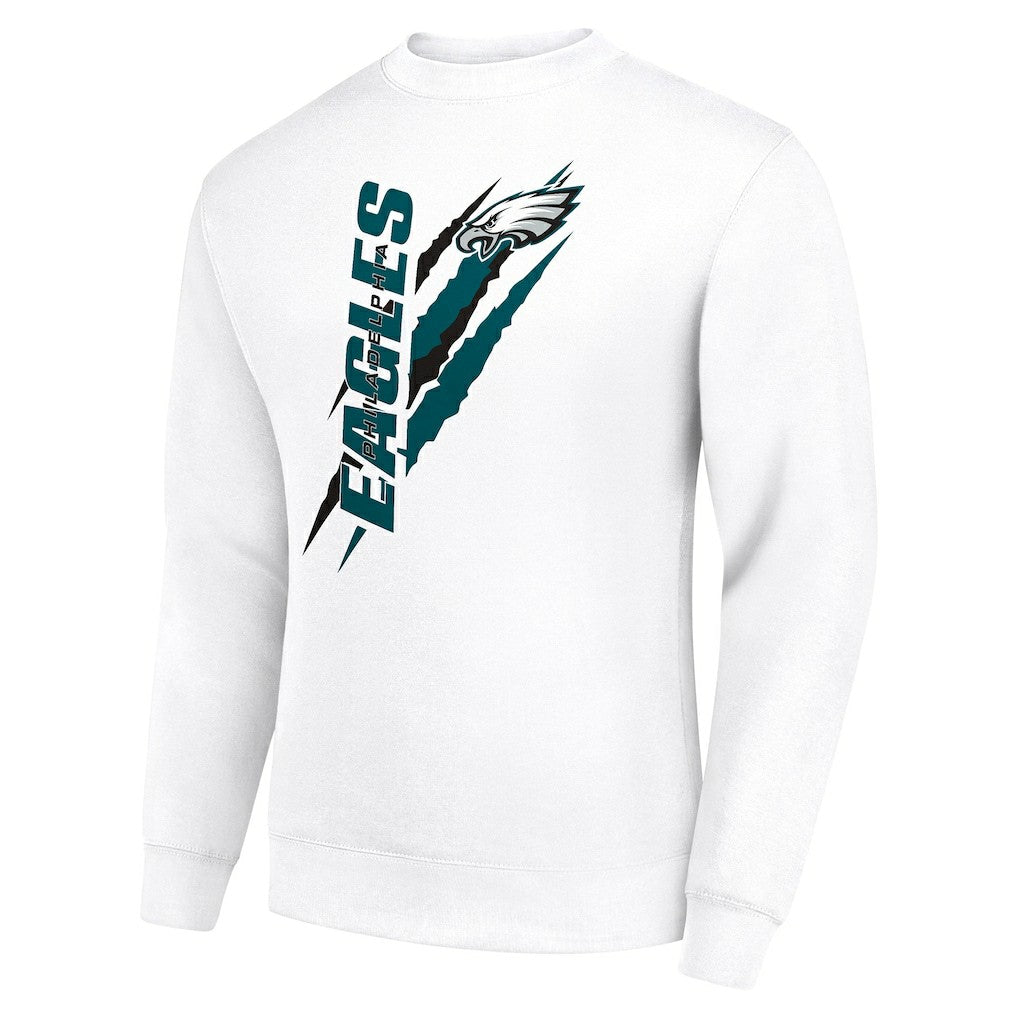 Philadelphia Eagles Starter Color Scratch Team Graphic Fleece Pullover Sweatshirt | NFL Discount