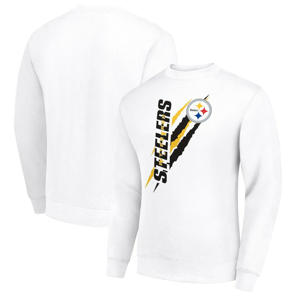 Pittsburgh Steelers Starter Color Scratch Team Graphic Fleece Pullover Sweatshirt | NFL Near me