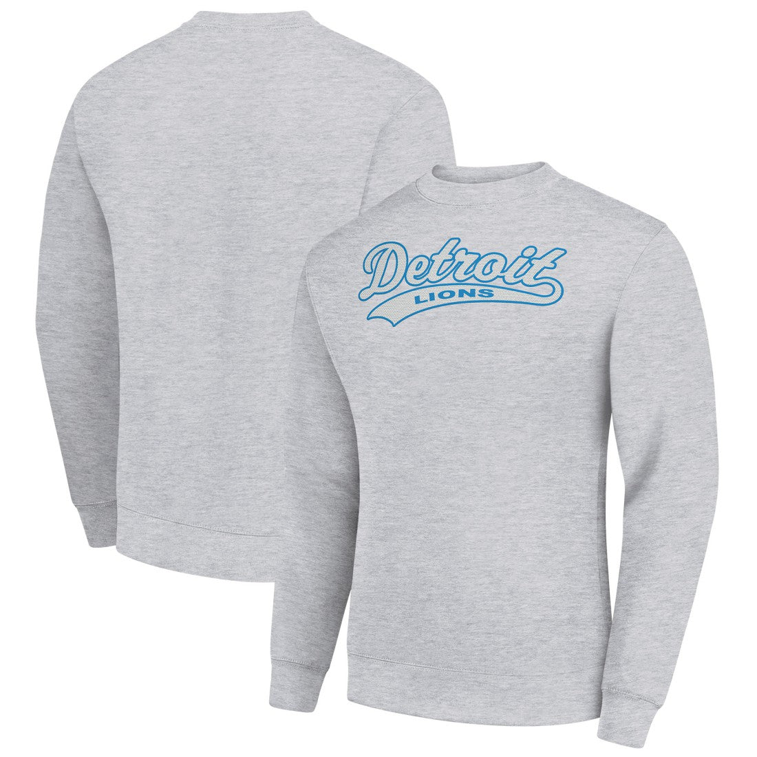 Detroit Lions Starter Tailsweep Team Graphic Tri-Blend Fleece Pullover Sweatshirt | NFL Online