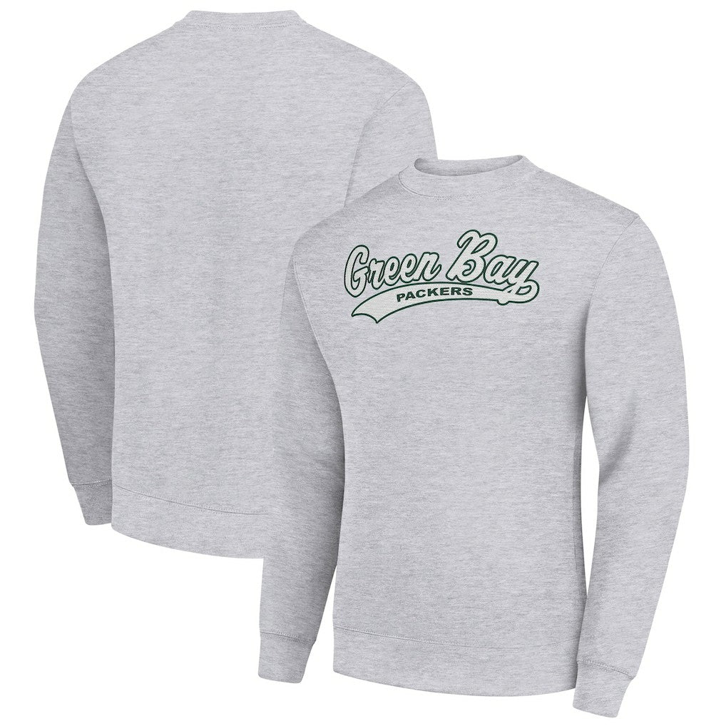 Green Bay Packers Starter Tailsweep Team Graphic Tri-Blend Fleece Pullover Sweatshirt | NFL Online