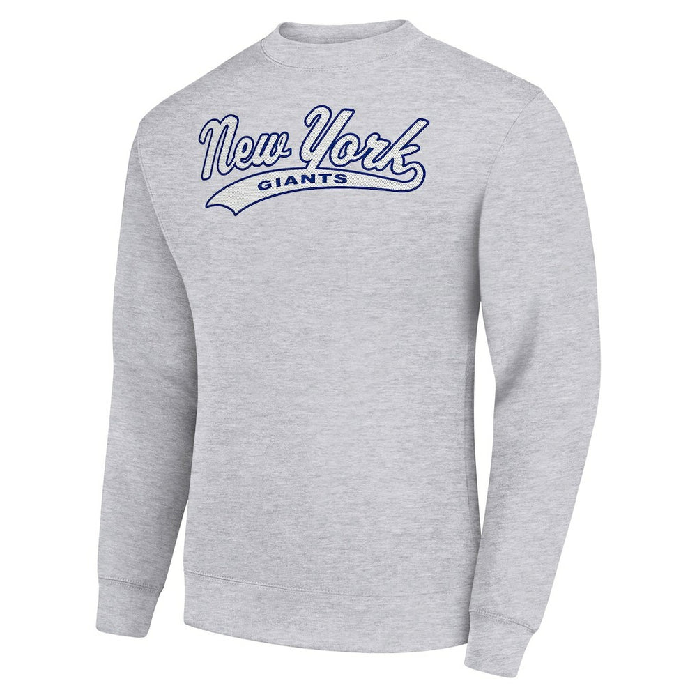 New York Giants Starter Tailsweep Team Graphic Tri-Blend Fleece Pullover Sweatshirt | NFL Sale