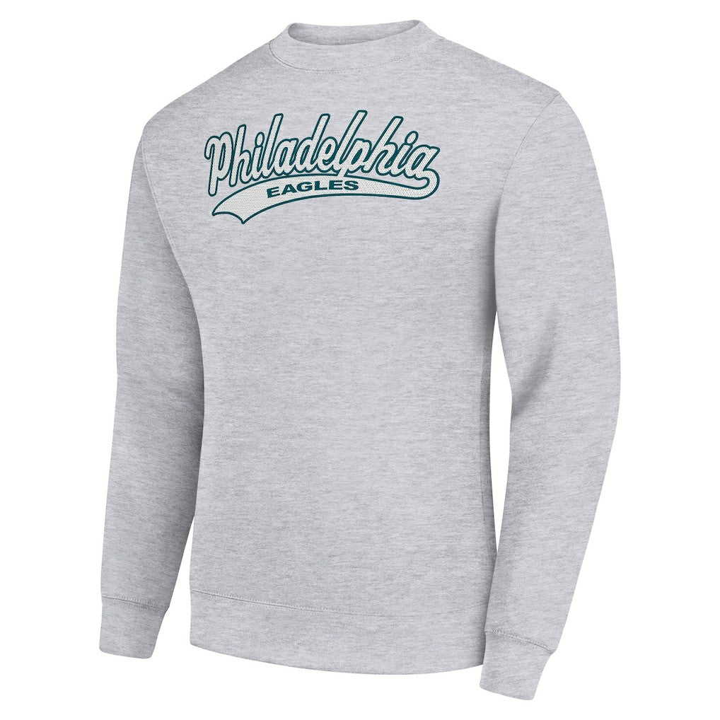 Philadelphia Eagles Starter Tailsweep Team Graphic Tri-Blend Fleece Pullover Sweatshirt | NFL Online