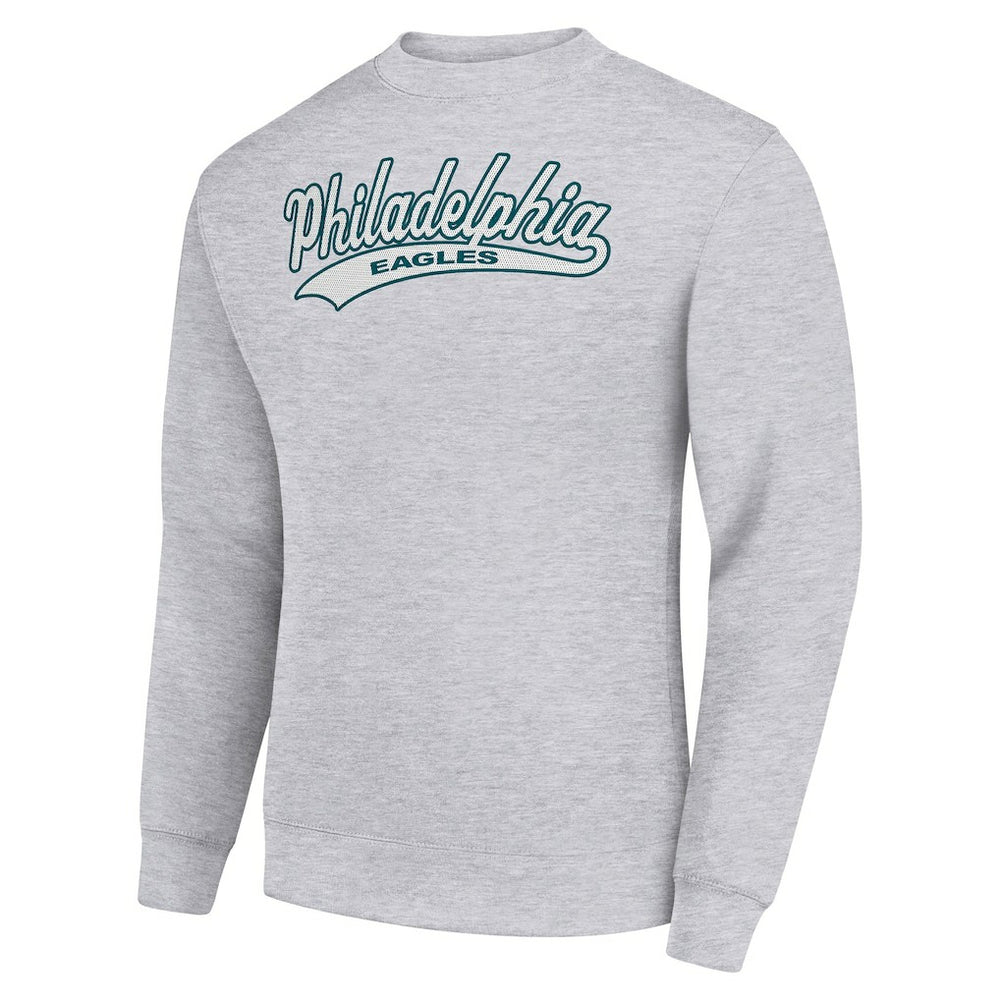 Philadelphia Eagles Starter Tailsweep Team Graphic Tri-Blend Fleece Pullover Sweatshirt | NFL Online
