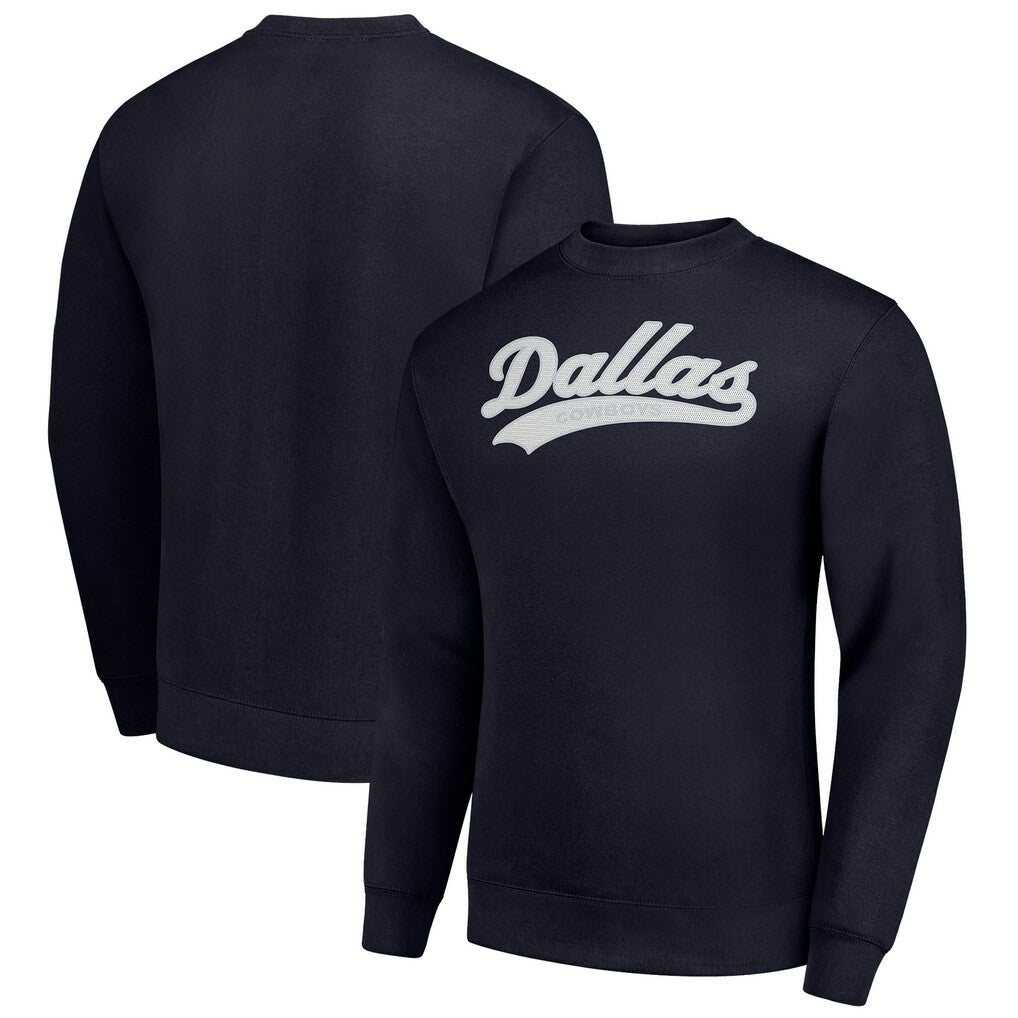 Dallas Cowboys Starter Tailsweep Team Graphic Tri-Blend Fleece Pullover Sweatshirt | NFL US