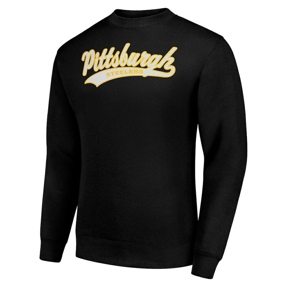 Pittsburgh Steelers Starter Tailsweep Team Graphic Tri-Blend Fleece Pullover Sweatshirt | NFL New