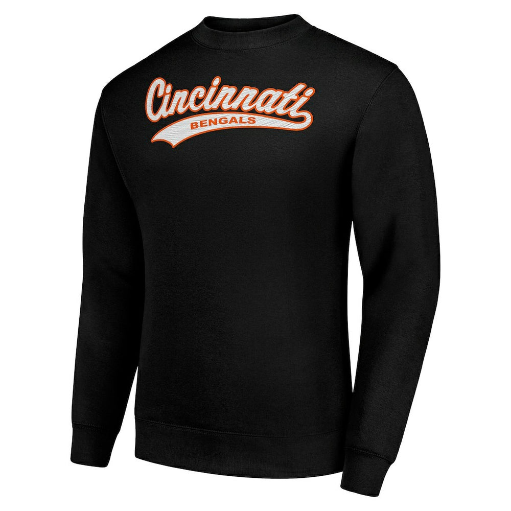 Cincinnati Bengals Starter Tailsweep Team Graphic Tri-Blend Fleece Pullover Sweatshirt | NFL Sale