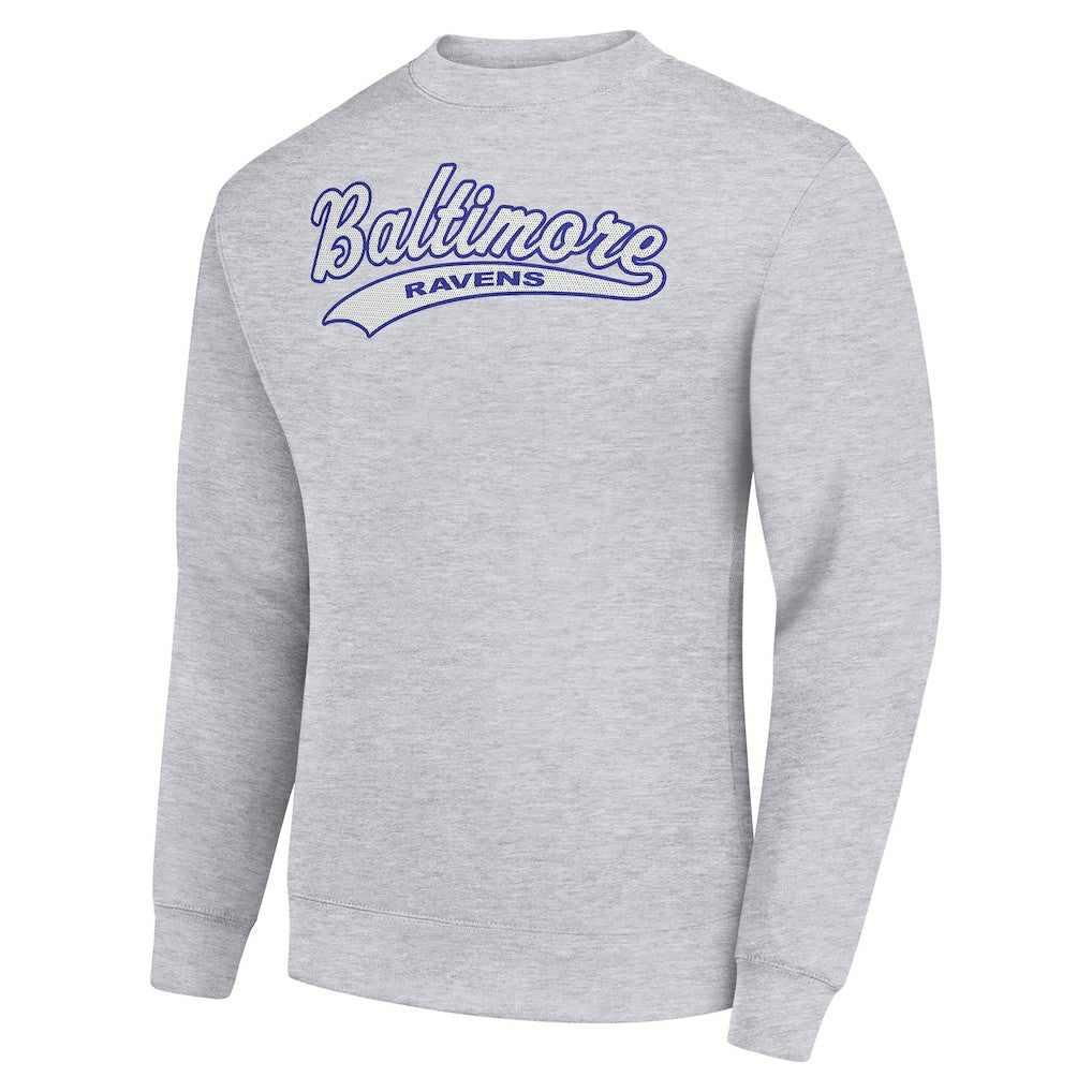 Baltimore Ravens Starter Tailsweep Team Graphic Tri-Blend Fleece Pullover Sweatshirt | NFL On sale