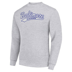 Baltimore Ravens Starter Tailsweep Team Graphic Tri-Blend Fleece Pullover Sweatshirt | NFL On sale