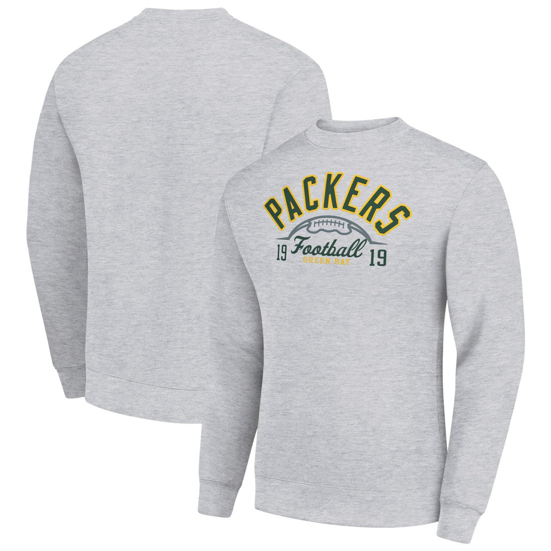 Green Bay Packers Starter Half Ball Team Graphic Tri-Blend Fleece Pullover Sweatshirt | NFL On sale