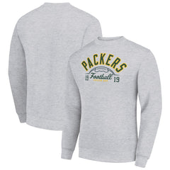 Green Bay Packers Starter Half Ball Team Graphic Tri-Blend Fleece Pullover Sweatshirt | NFL On sale