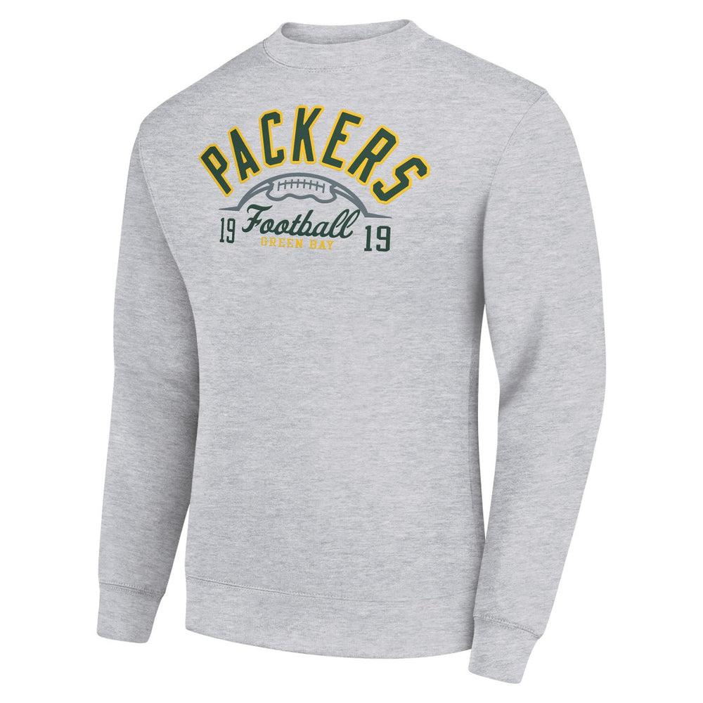 Green Bay Packers Starter Half Ball Team Graphic Tri-Blend Fleece Pullover Sweatshirt | NFL On sale