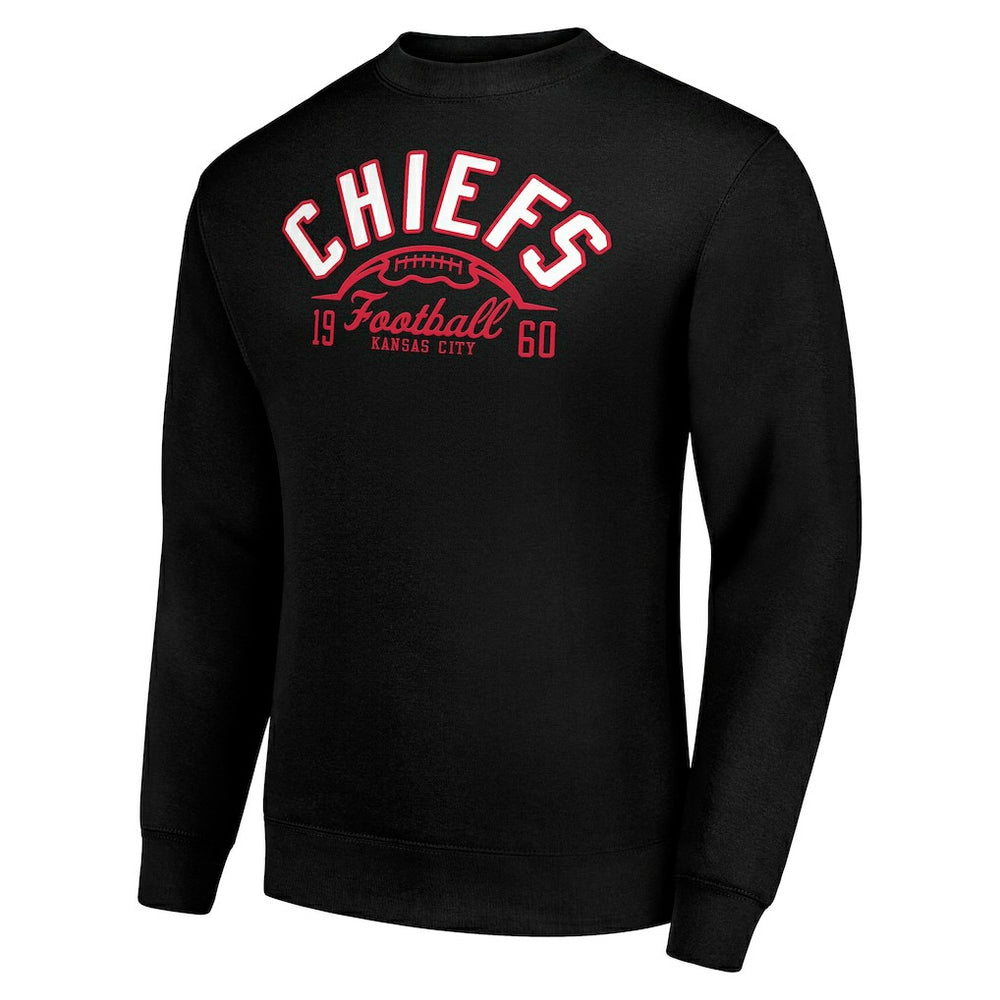 Kansas City Chiefs Starter Half Ball Team Graphic Tri-Blend Fleece Pullover Sweatshirt | NFL Online