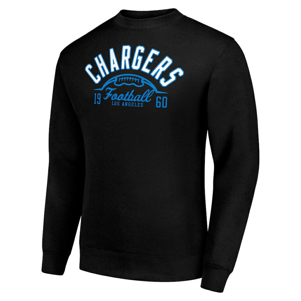 Los Angeles Chargers Starter Half Ball Team Graphic Tri-Blend Fleece Pullover Sweatshirt | NFL Hot