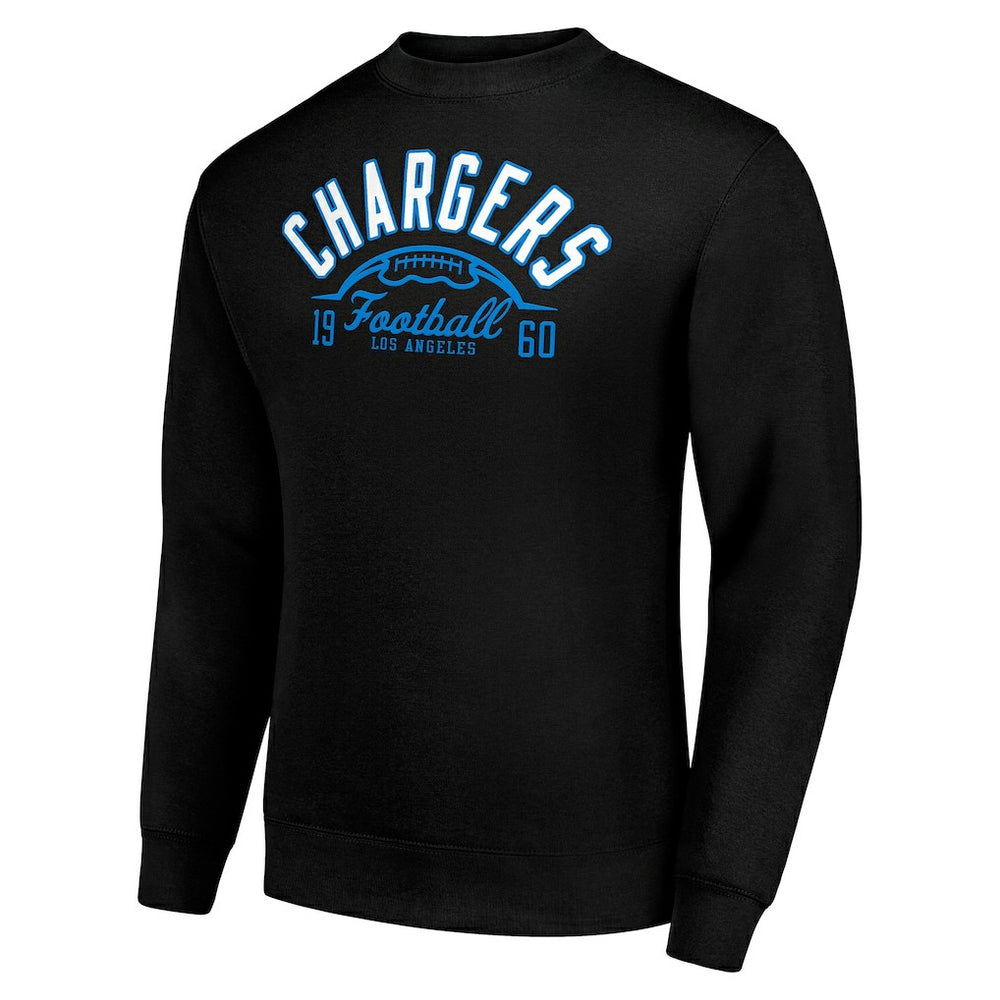 Los Angeles Chargers Starter Half Ball Team Graphic Tri-Blend Fleece Pullover Sweatshirt | NFL Hot