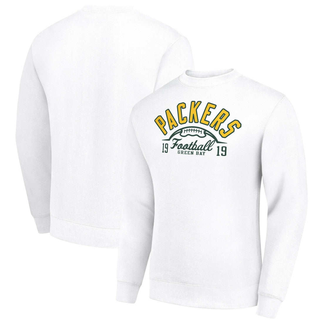 Green Bay Packers Starter Half Ball Team Graphic Tri-Blend Fleece Pullover Sweatshirt | NFL Online