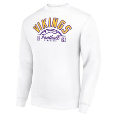 Minnesota Vikings Starter Half Ball Team Graphic Tri-Blend Fleece Pullover Sweatshirt | NFL New