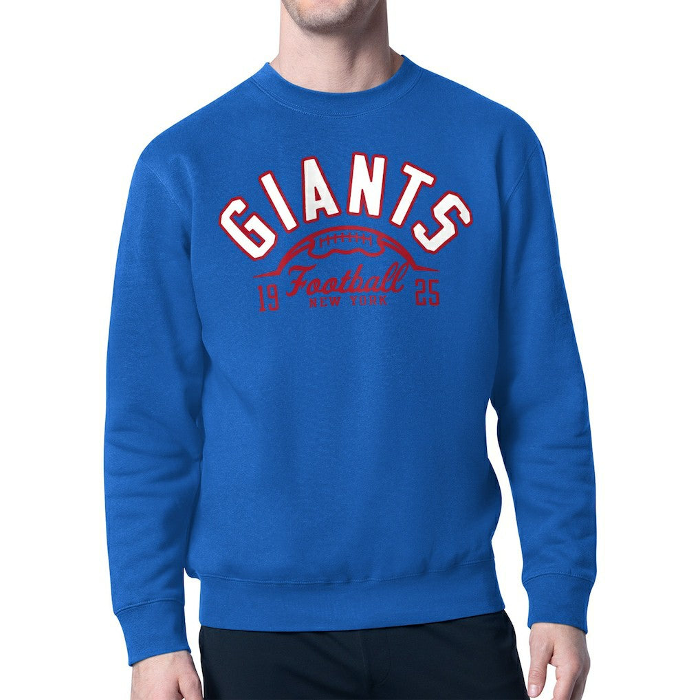 New York Giants Starter Half Ball Team Graphic Fleece Pullover Sweatshirt | NFL Near me