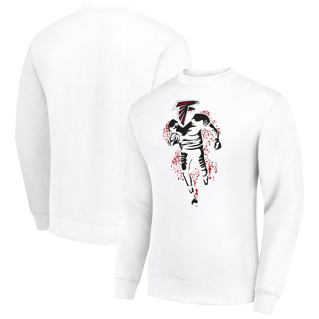 Atlanta Falcons Starter Logoface Team Graphic Tri-Blend Fleece Pullover Sweatshirt | NFL US