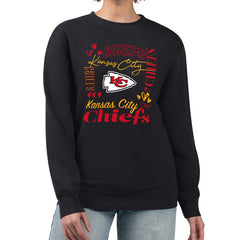 Kansas City Chiefs G-III 4Her by Carl Banks Women's Collage Graphic Fleece Pullover Sweatshirt | NFL Near me