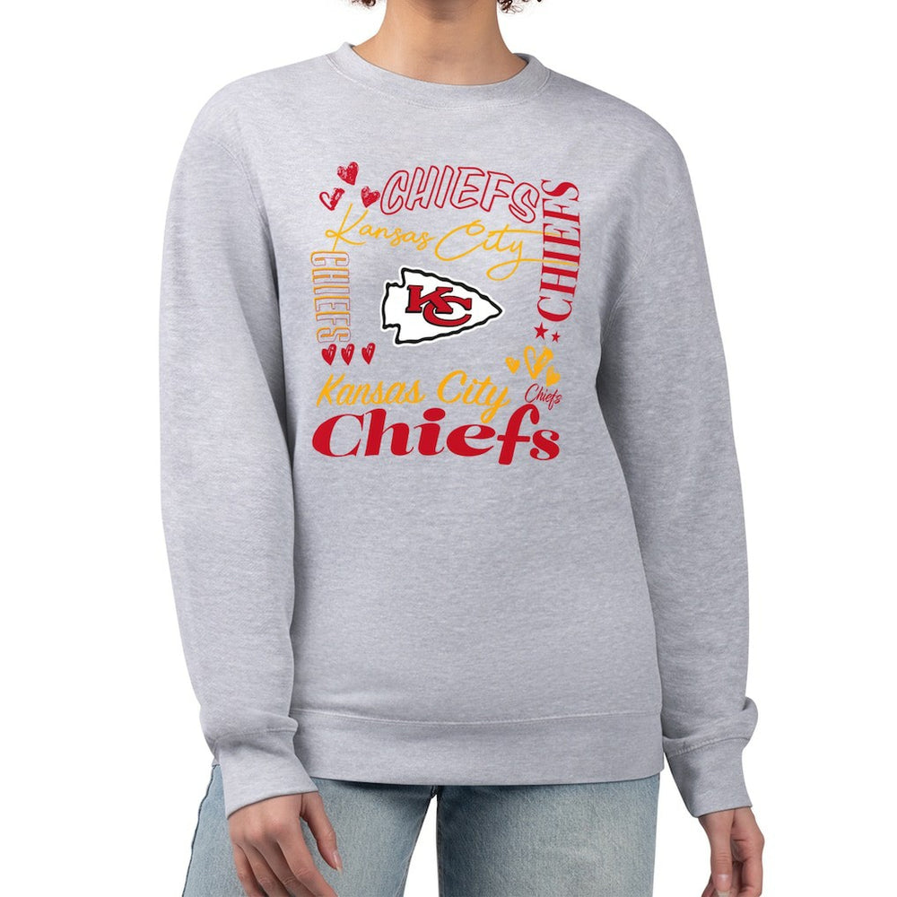 Kansas City Chiefs G-III 4Her by Carl Banks Women's Collage Graphic Fleece Pullover Sweatshirt | NFL Near me