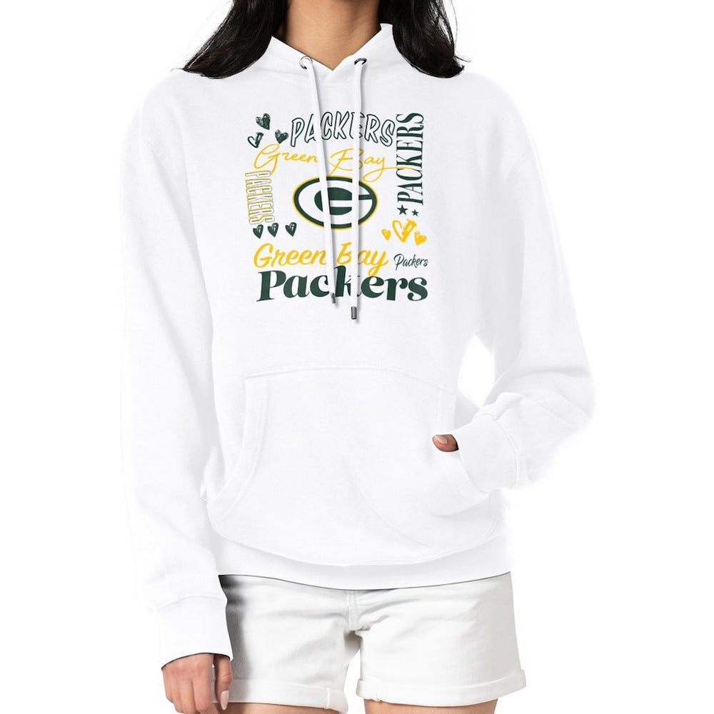 Green Bay Packers G-III 4Her by Carl Banks Women's Collage Graphic Fleece Pullover Hoodie | NFL New
