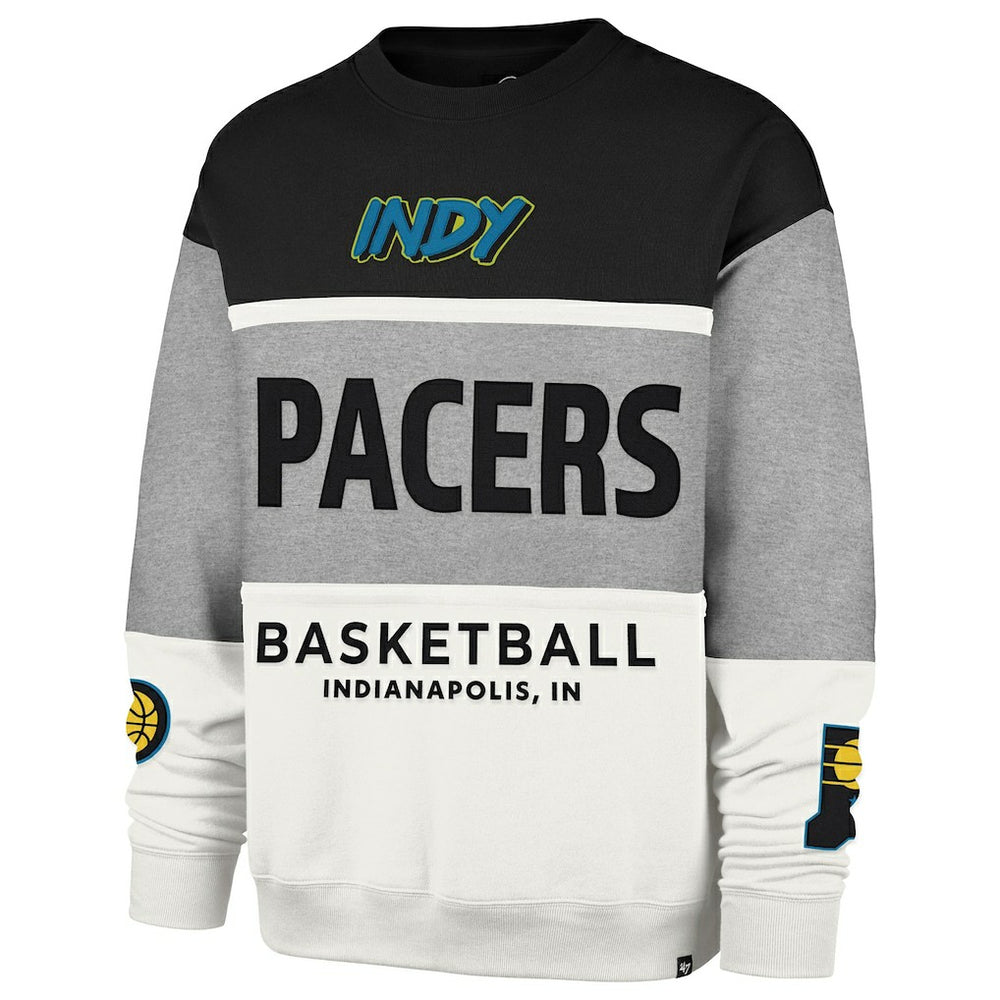 Gray Indiana Pacers '47 Unisex 2024/25 City Edition On Five Maximalist Pullover Sweatshirt | NBA