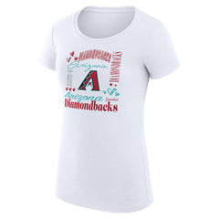Arizona Diamondbacks G-III 4Her by Carl Banks Women's Super-Slim Fit Lightweight Collage Team Graphic Crew Neck T-Shirt - MLB T-shirts
