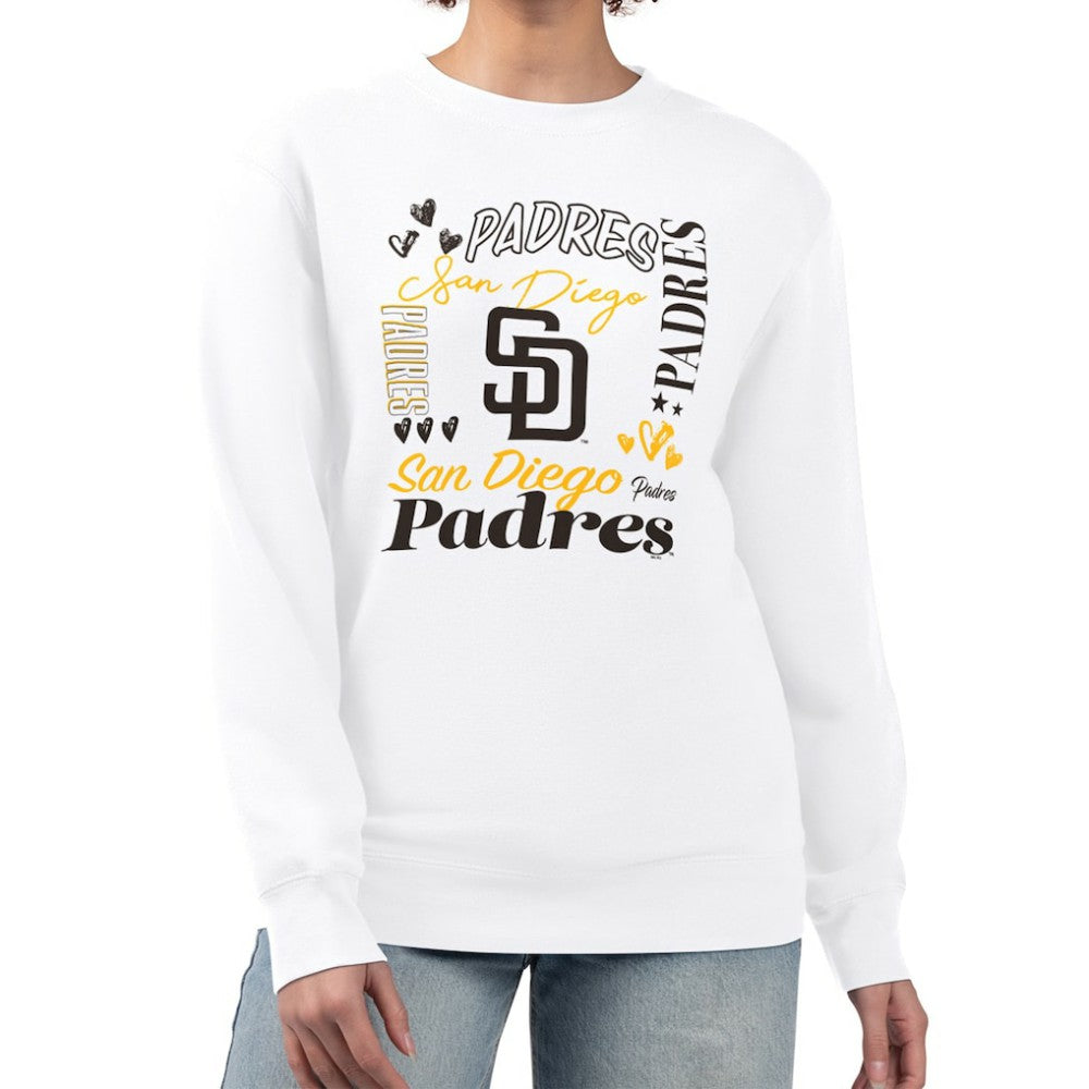 San Diego Padres G-III 4Her by Carl Banks Women's Collage Team Graphic Fleece Pullover Hoodie - MLB Hoodies
