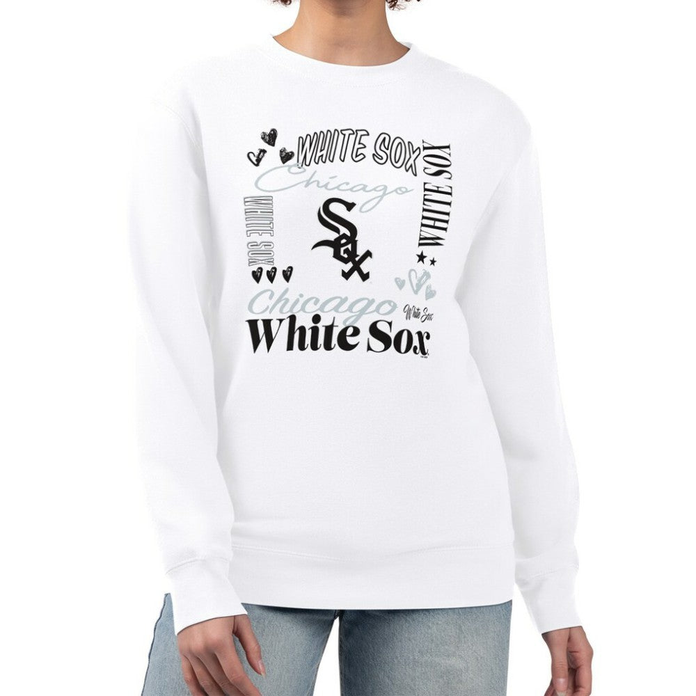 Chicago White Sox G-III 4Her by Carl Banks Women's Collage Team Graphic Fleece Pullover Hoodie - MLB Hoodies