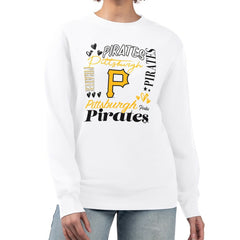 Pittsburgh Pirates G-III 4Her by Carl Banks Women's Collage Team Graphic Fleece Pullover Hoodie - MLB Hoodies