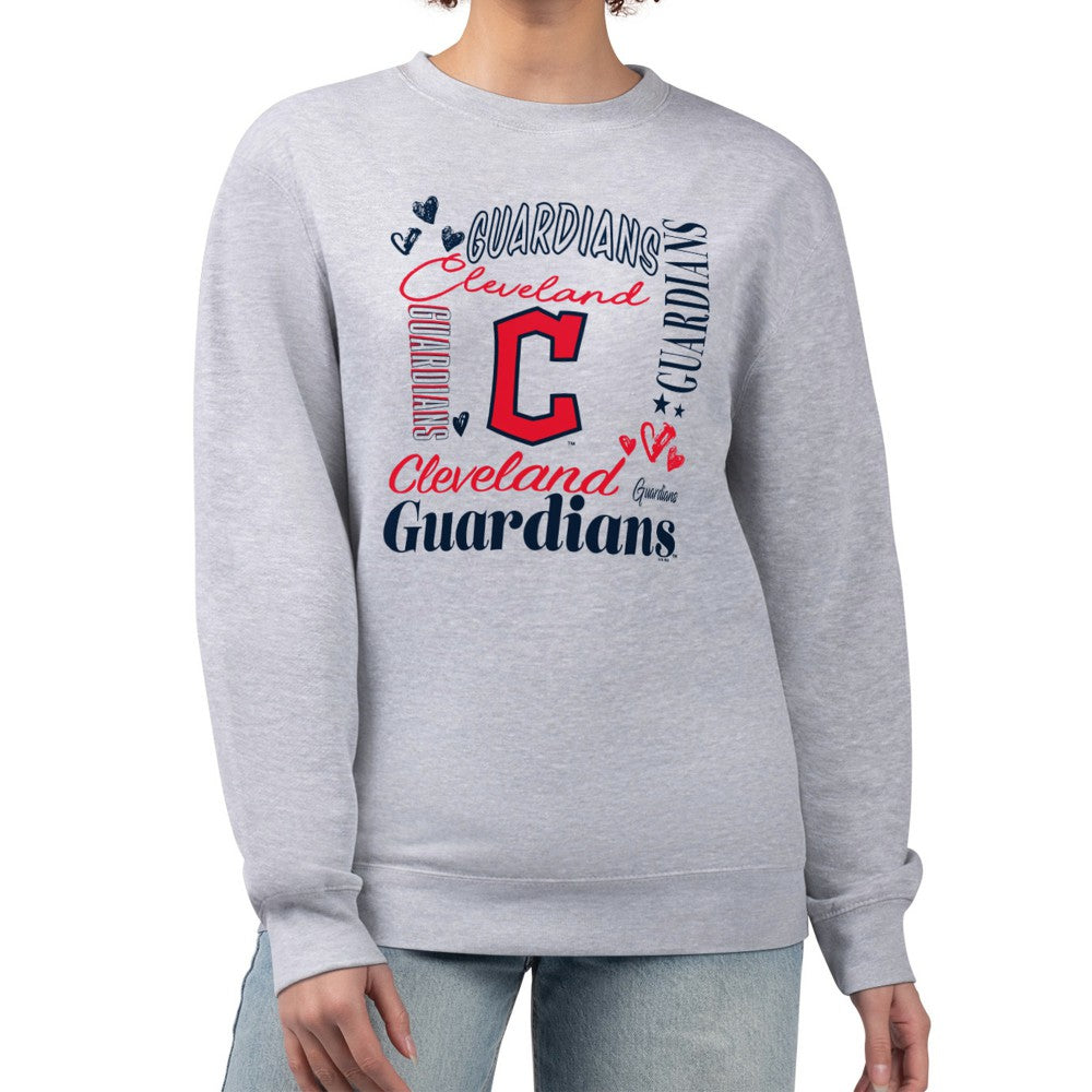 Cleveland Guardians G-III 4Her by Carl Banks Women's Collage Team Graphic Fleece Pullover Hoodie - MLB Hoodies