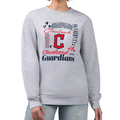 Cleveland Guardians G-III 4Her by Carl Banks Women's Collage Team Graphic Fleece Pullover Hoodie - MLB Hoodies
