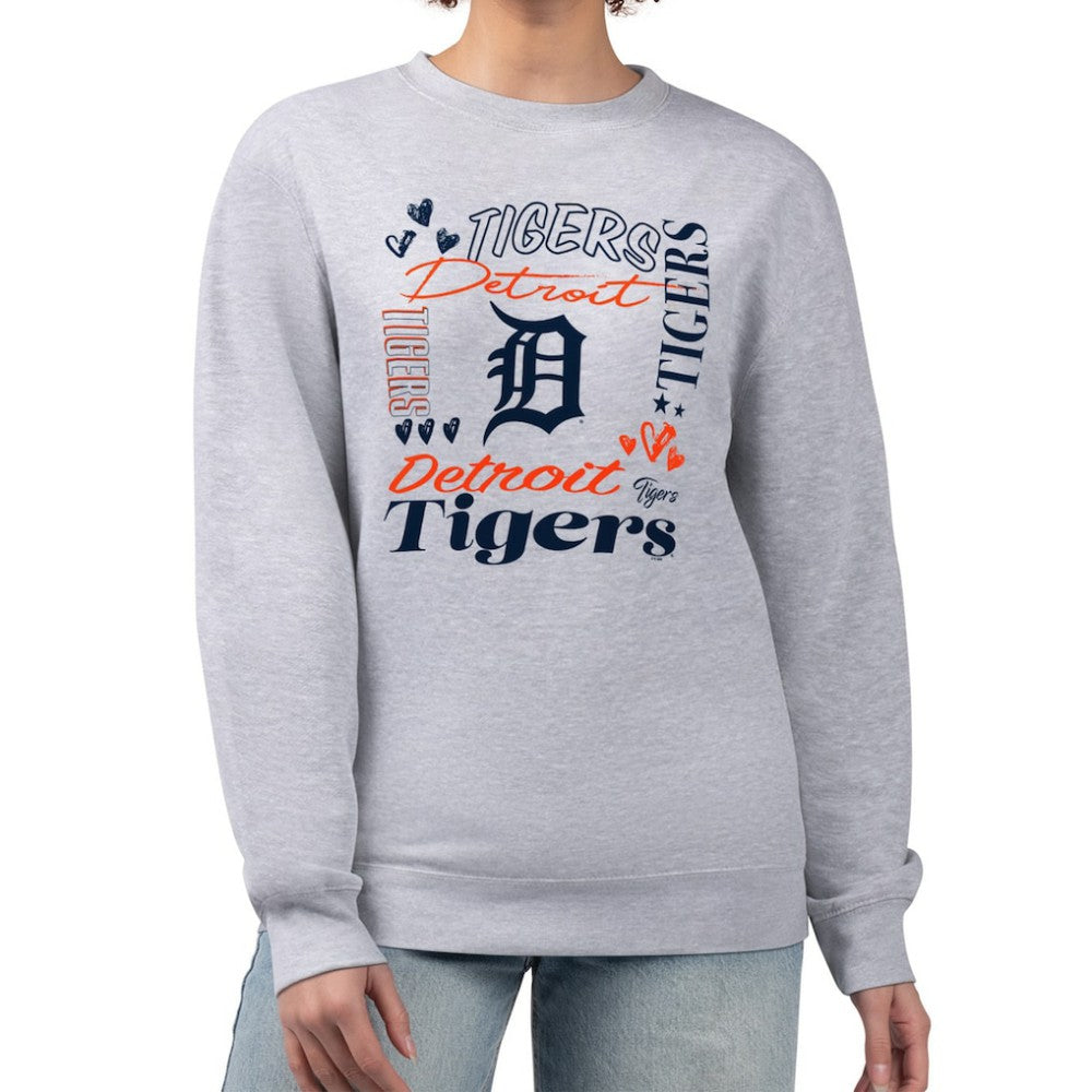Detroit Tigers G-III 4Her by Carl Banks Women's Collage Team Graphic Fleece Pullover Hoodie - MLB Hoodies