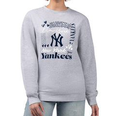 New York Yankees G-III 4Her by Carl Banks Women's Collage Team Graphic Fleece Pullover Hoodie - MLB Hoodies