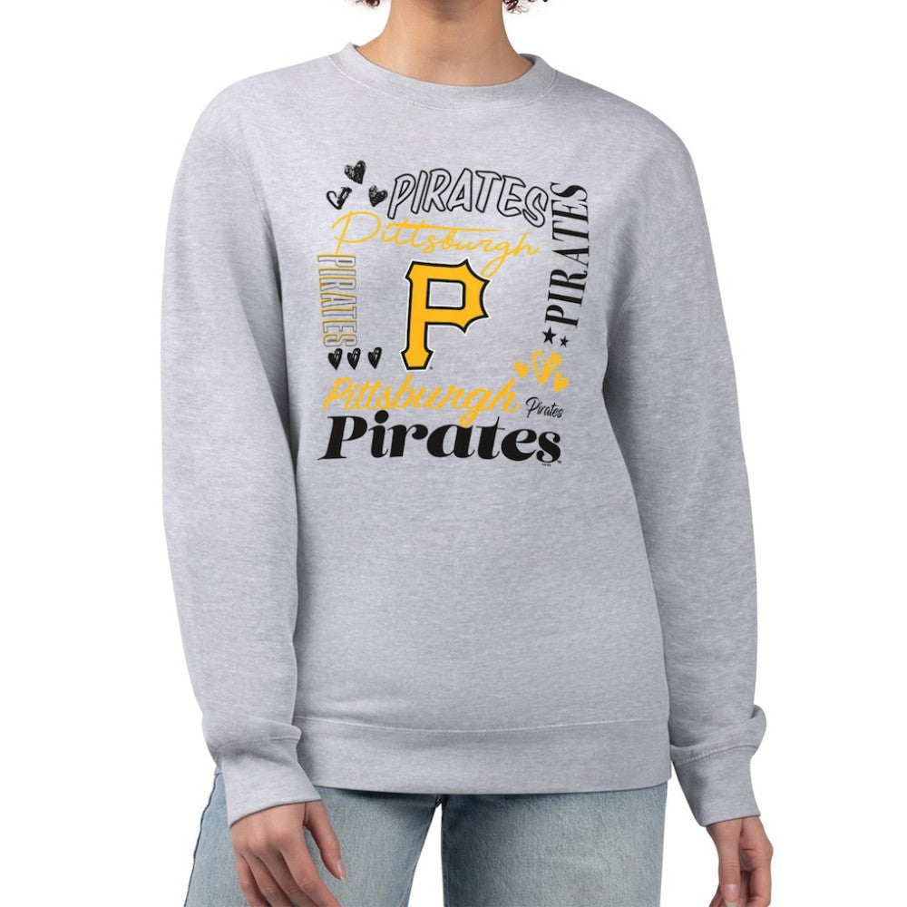 Pittsburgh Pirates G-III 4Her by Carl Banks Women's Collage Team Graphic Fleece Pullover Hoodie - MLB Hoodies