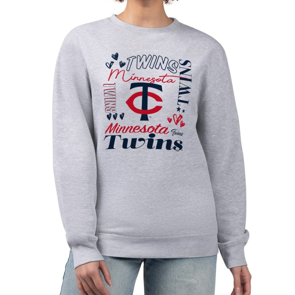 Minnesota Twins G-III 4Her by Carl Banks Women's Collage Team Graphic Fleece Pullover Hoodie - MLB Hoodies