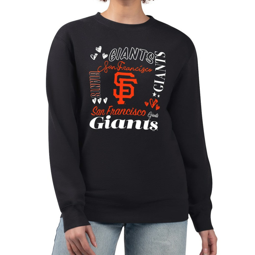 San Francisco Giants G-III 4Her by Carl Banks Women's Collage Team Graphic Fleece Pullover Hoodie - MLB Hoodies