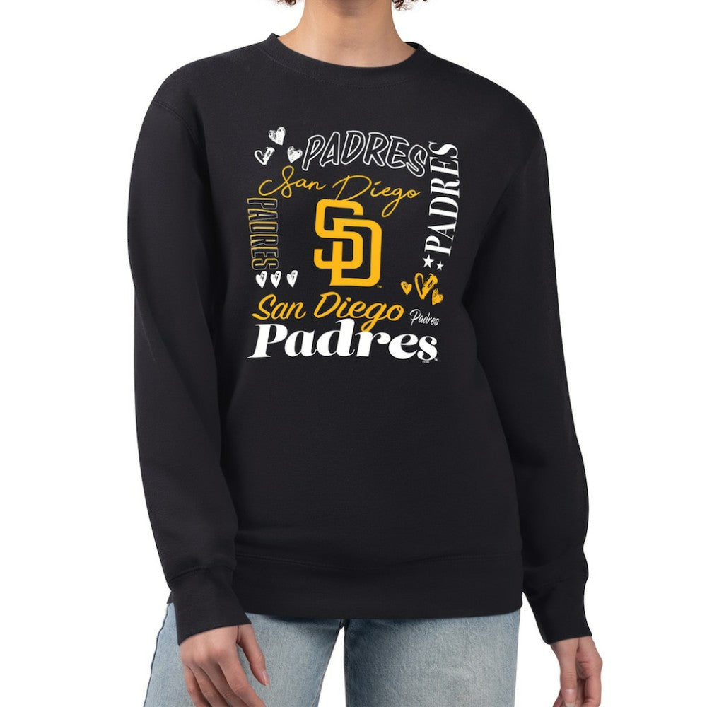 San Diego Padres G-III 4Her by Carl Banks Women's Collage Team Graphic Fleece Pullover Hoodie - MLB Hoodies