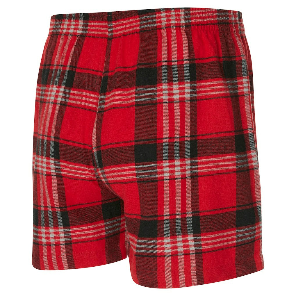Red Chicago Bulls Concepts Sport Region Flannel Boxer Short | NBA