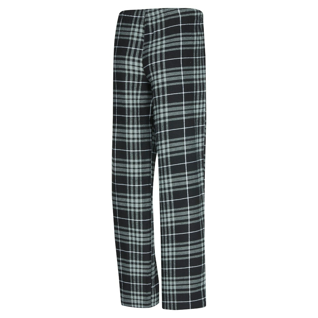 Black/Gray Brooklyn Nets Concepts Sport Women's Vector Top & Flannel Pants Sleep Set | NBA