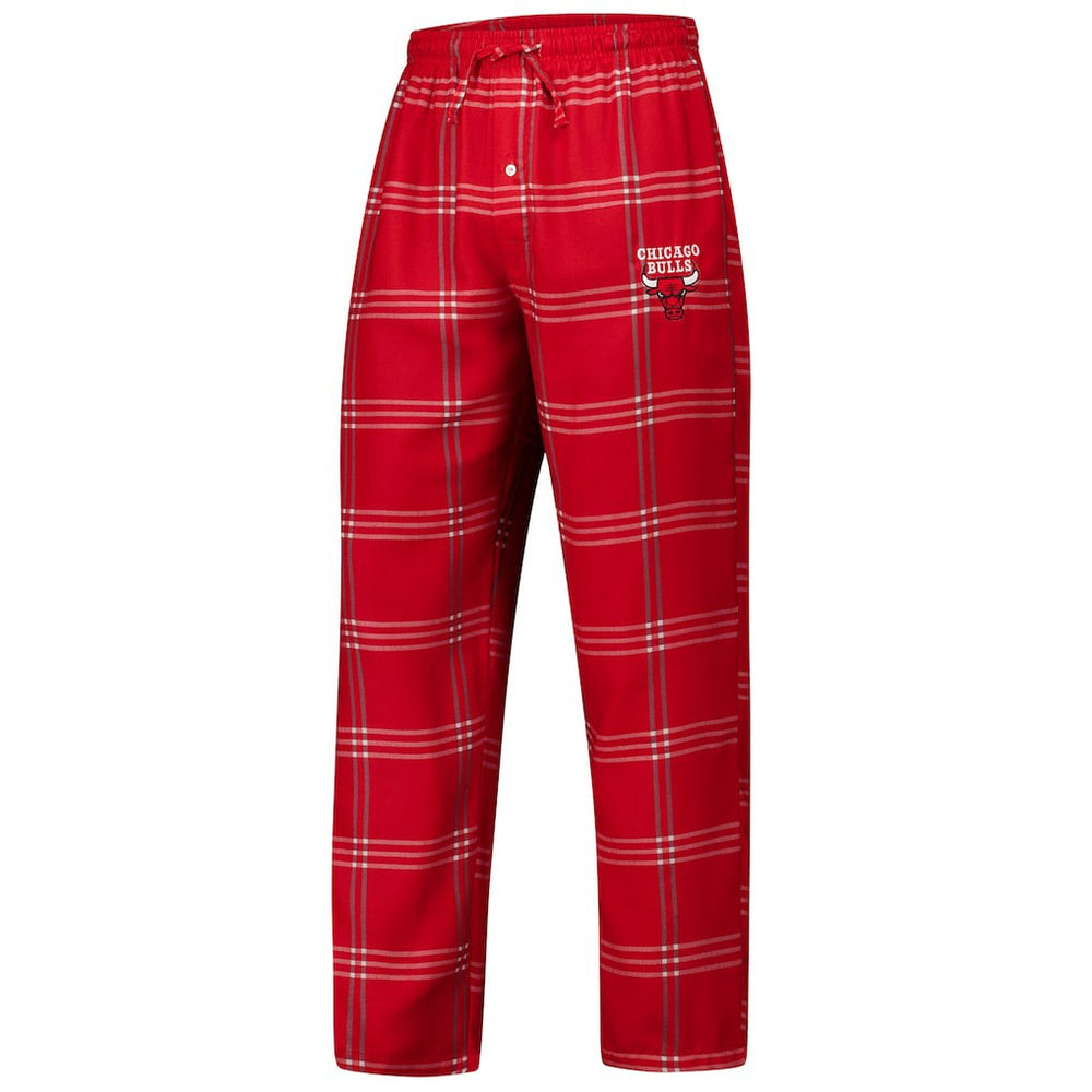 Red Chicago Bulls Concepts Sport Petition Long Sleeve Top and Plaid Pant Set | NBA