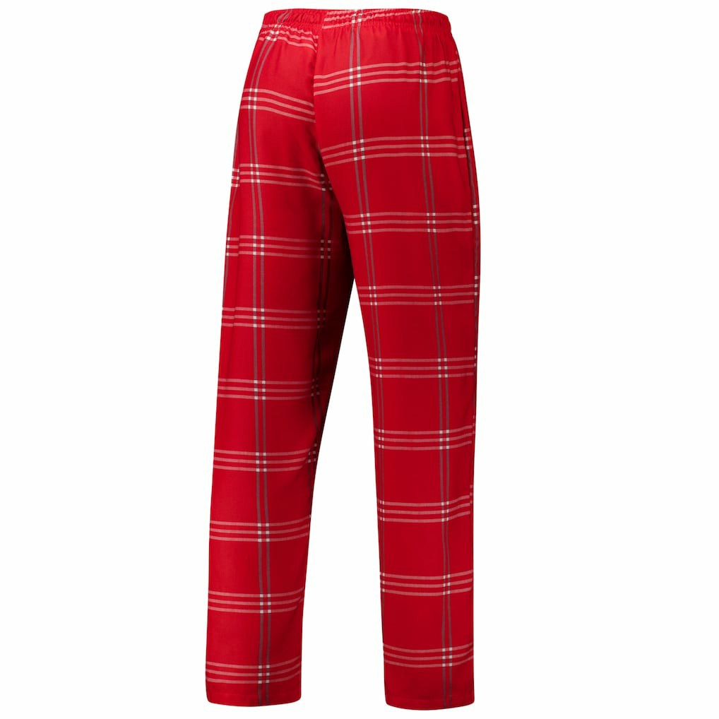 Red Chicago Bulls Concepts Sport Petition Long Sleeve Top and Plaid Pant Set | NBA