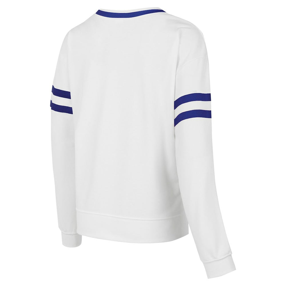 White Philadelphia 76ers Concepts Sport Women's Borough Pullover Sweatshirt | NBA