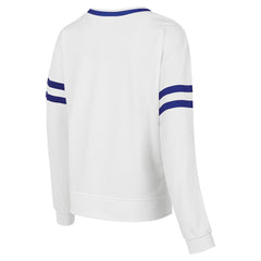 White Philadelphia 76ers Concepts Sport Women's Borough Pullover Sweatshirt | NBA