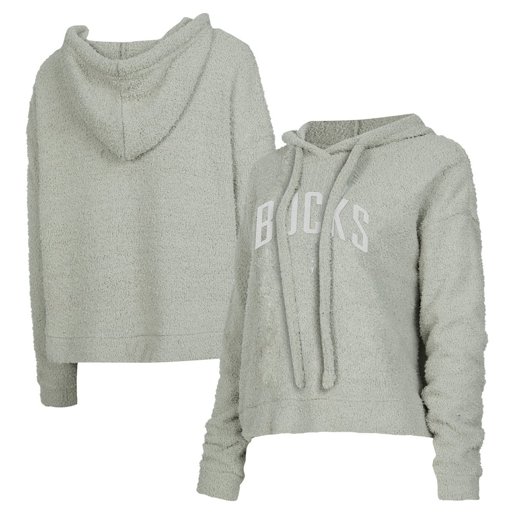 Gray Milwaukee Bucks Concepts Sport Women's Ventura Comfy Pullover Hoodie | NBA